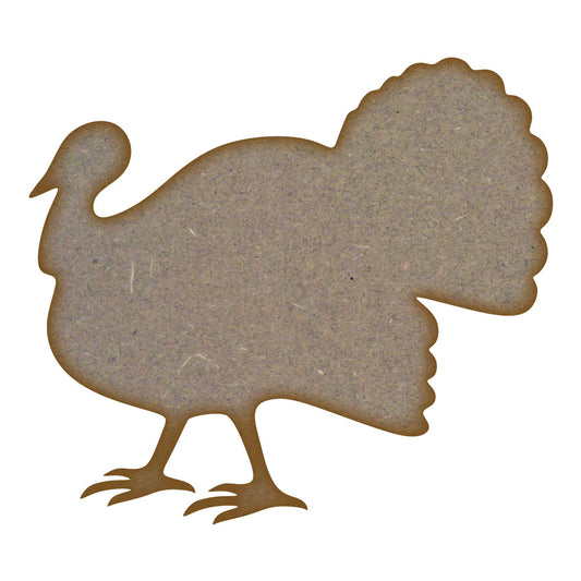 Turkey MDF Laser Cut Craft Blanks in Various Sizes