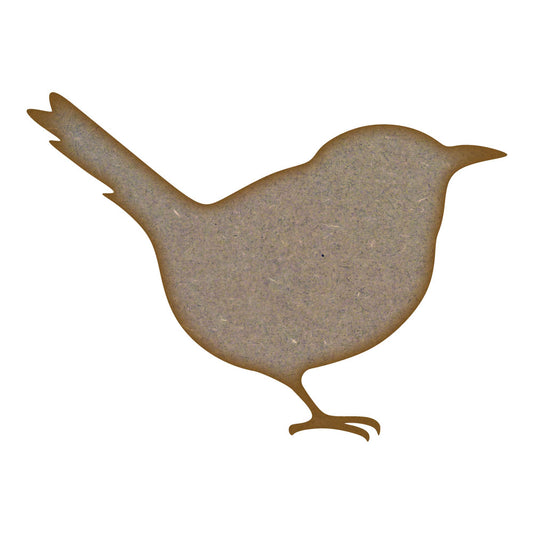 Wren Bird MDF Laser Cut Craft Blanks in Various Sizes