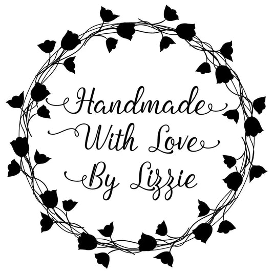 Personalised Laser Cut Rubber Stamp - Handmade By: Tulips