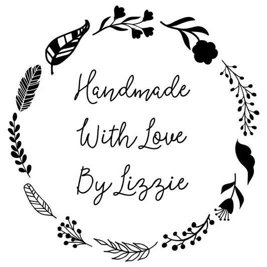 Personalised Laser Cut Rubber Stamp - Handmade By: Nature Wreath